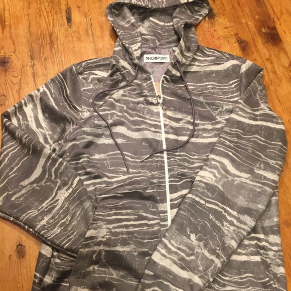AUGUSTO "Marbled" Luxe Zip Hoodie - Picture 6 of 6